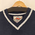 アヴィレックス AVIREX AVIREX VARSITY フロントロゴ刺繍 Vネックアクリルベスト メンズ import:XL