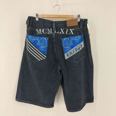 クージー COOGI MCMLXIX 刺繍デザイン 先染めデニムショーツ BBOY メンズ W38