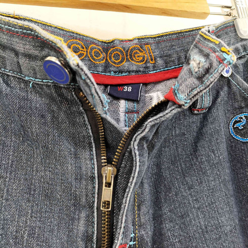クージー COOGI MCMLXIX 刺繍デザイン 先染めデニムショーツ BBOY メンズ W38