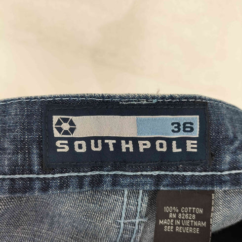 サウスポール SOUTHPOLE ダメージxパッチワーク バギーデニムショーツ BBOY メンズ 36