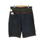 マリテフランソワジルボー MARITHE FRANCOIS GIRBAUD マルチカラーステッチ 先染めブラック バギーデニムショーツ BBOY メンズ 36
