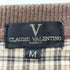 クラウディオバレンティノ CLAUDIO VALENTINO 裏地チェック クルーネックスウェット メンズ JPN:M