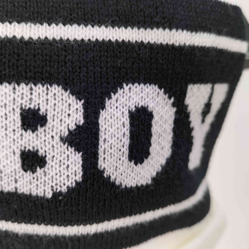 プレイボーイ PLAYBOY PL-KNCP01 ロゴ刺繍ボンボンビーニー メンズ