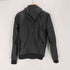 ザラ ZARA エコレザー ジップフーディー メンズ