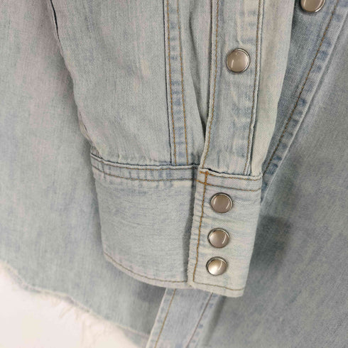 サンローラン Saint Laurent エディ期 ダンガリーウエスタンシャツ メンズ JPN:L