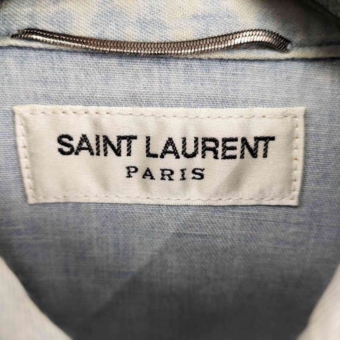 サンローラン Saint Laurent エディ期 ダンガリーウエスタンシャツ メンズ JPN:L