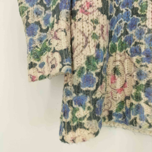 ザラ ZARA 花柄 ローゲージニット レディース import:L