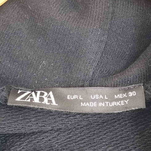 ザラ ZARA イラストプリント プルオーバーパーカー レディース import:L