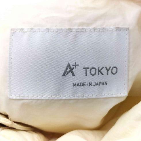A+TOKYO 比翼 ドローコード付き ナイロン ダブルジップ 中綿 ベスト メンズ JPN:1