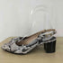 CAVALLI CLASS MADE IN ITALY パイソン柄 VIBRAMソール ヒールパンプス レディース JPN:39
