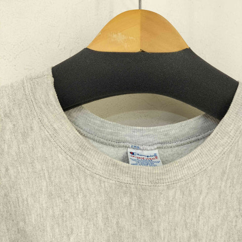 チャンピオン Champion 90s 刺繍タグ MADE IN USA 袖目あり フロント2段プリント 霜降りスウェット ホッケー メンズ import:XL