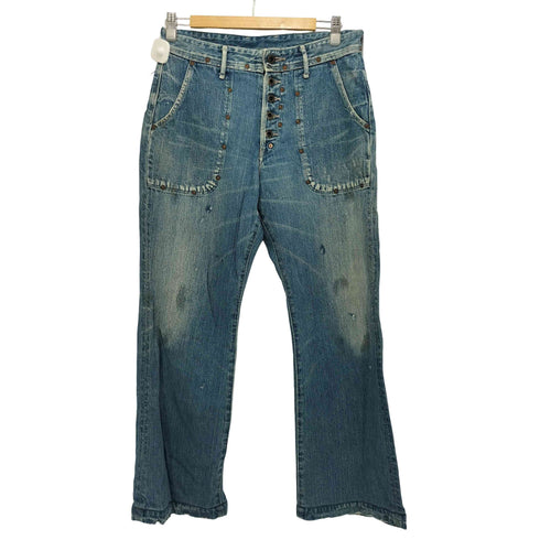 キャピタル KAPITAL KIRO HIRATA ヴィンテージリベット加工 ブーツカットデニムパンツ メンズ 2
