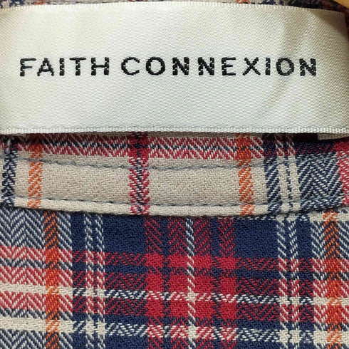 フェイスコネクション FAITH CONNEXION スタッズ チェックシャツ メンズ import:XS