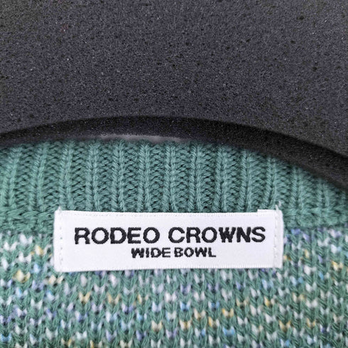 ロデオクラウンズワイドボウル RCWB/RODEO CROWNS WIDE BOWL カラーミックス糸ジャガードロゴニット レディース FREE