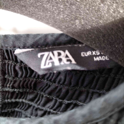 ザラ ZARA ポプリンパネルミディワンピース レディース import:XS