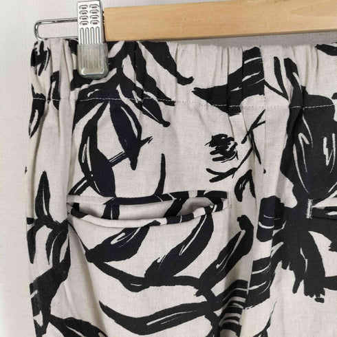 アーバンリサーチドアーズ URBAN RESEARCH DOORS 24ss リネンレーヨンリーフプリントパンツ レディース JPN:M