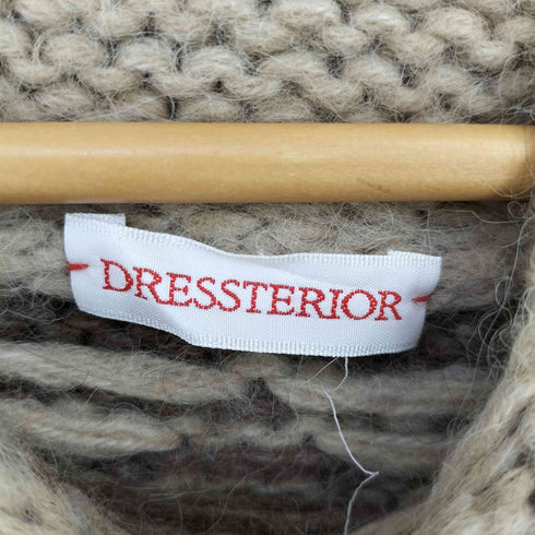 ドレステリア DRESSTERIOR ウールナイロン エスニック ポンチョ レディース