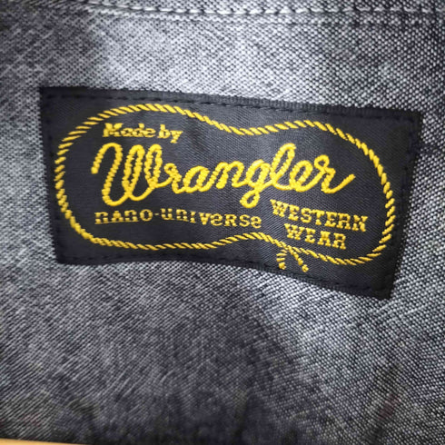 ラングラー Wrangler フロントプリーツデザイン ノーカラー L/S シャツ レディース JPN:M