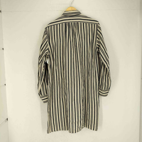 ナイジェルケーボン NIGEL CABOURN リネン100 ストライプロングシャツ メンズ JPN:48