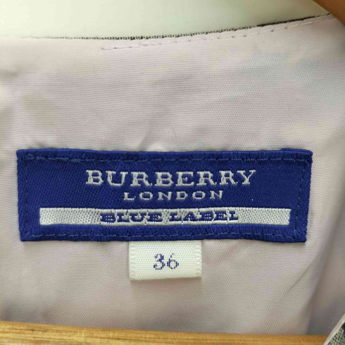 バーバリーブルーレーベル BURBERRY BLUE LABEL チェック柄ワンピース レディース 36