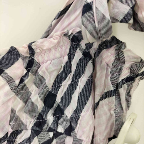 バーバリーブルーレーベル BURBERRY BLUE LABEL チェック柄チュニックワンピース レディース 36