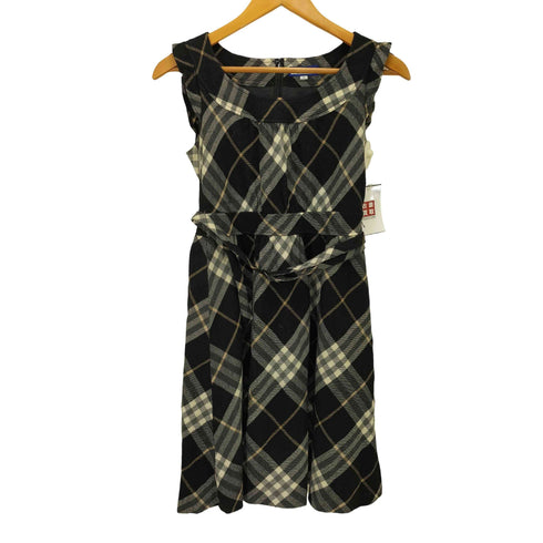 バーバリーブルーレーベル BURBERRY BLUE LABEL チェック柄チュニックワンピース レディース 36