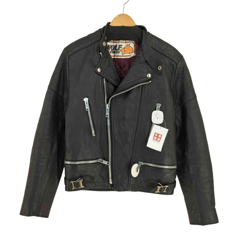WOLF LEATHERS セミダブル ライダースジャケット ロンジャン メンズ