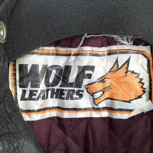 WOLF LEATHERS セミダブル ライダースジャケット ロンジャン メンズ