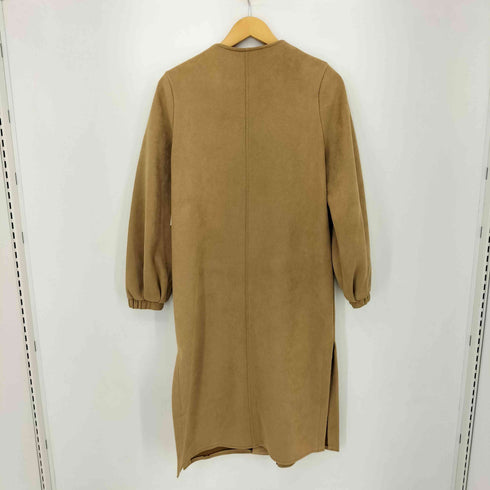 ザラ ZARA ノーカラーフェイクスエードコート レディース import:XS