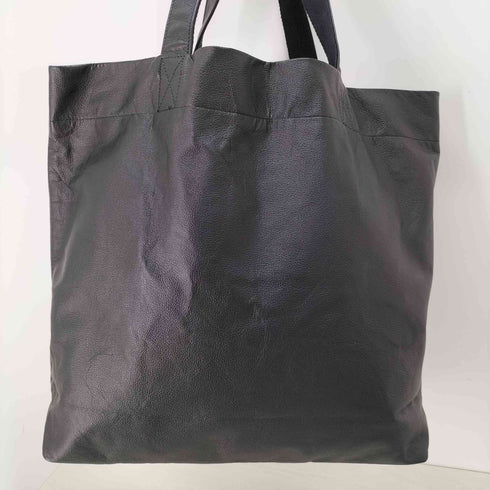 ヨウジヤマモト Yohji Yamamoto シグネチャーロゴカウレザートートバッグ メンズ