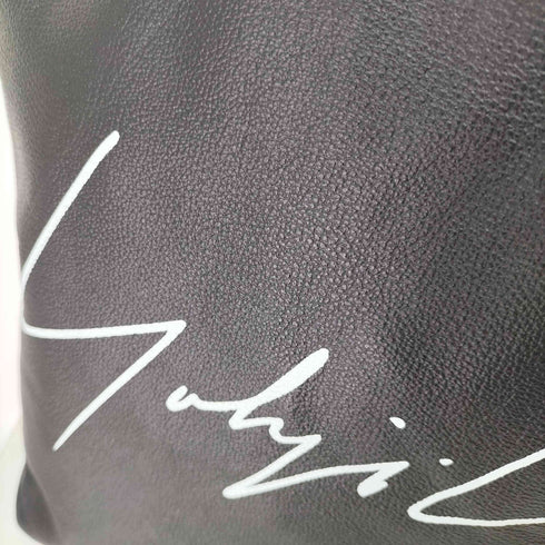 ヨウジヤマモト Yohji Yamamoto シグネチャーロゴカウレザートートバッグ メンズ