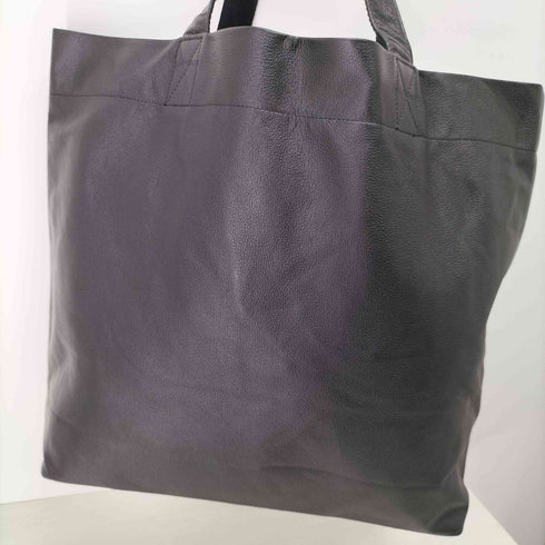 ヨウジヤマモト Yohji Yamamoto シグネチャーロゴカウレザートートバッグ メンズ