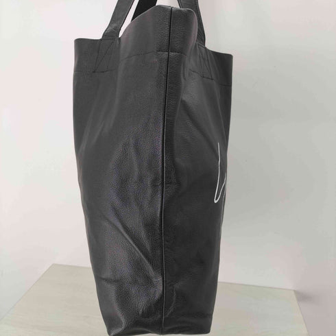 ヨウジヤマモト Yohji Yamamoto シグネチャーロゴカウレザートートバッグ メンズ