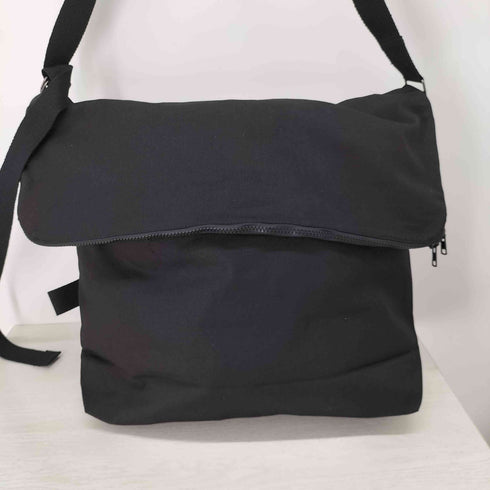 ヨウジヤマモト Yohji Yamamoto シグネチャーロゴキャンバスメッセンジャーバッグ メンズ ONE SIZE
