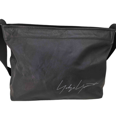 ヨウジヤマモト Yohji Yamamoto シグネチャーロゴカウレザーミニトートバッグ メンズ ONE SIZE