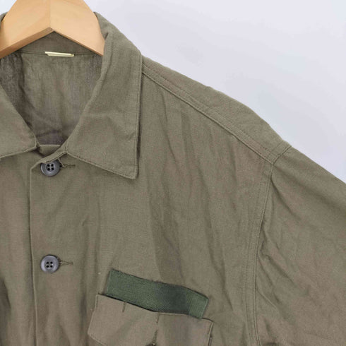 MATERIAL STANDERD フラップポケット S/S ミリタリーシャツ メンズ JPN:L