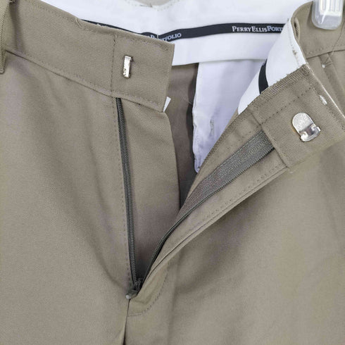 ペリーエリスポートフォリオ PERRY ELLIS PORTFOLIO MADE IN HAITI ノータックポリスラックス TALON レディース 12 REG