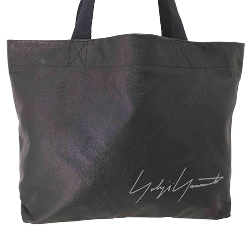 ヨウジヤマモト Yohji Yamamoto シグネチャーロゴカウレザーミニトートバッグ メンズ ONE SIZE