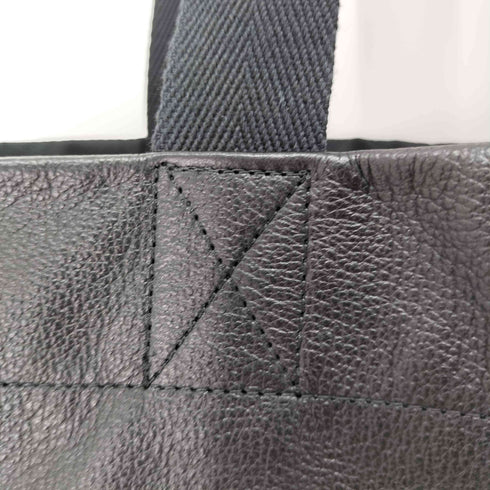 ヨウジヤマモト Yohji Yamamoto シグネチャーロゴカウレザーミニトートバッグ メンズ ONE SIZE