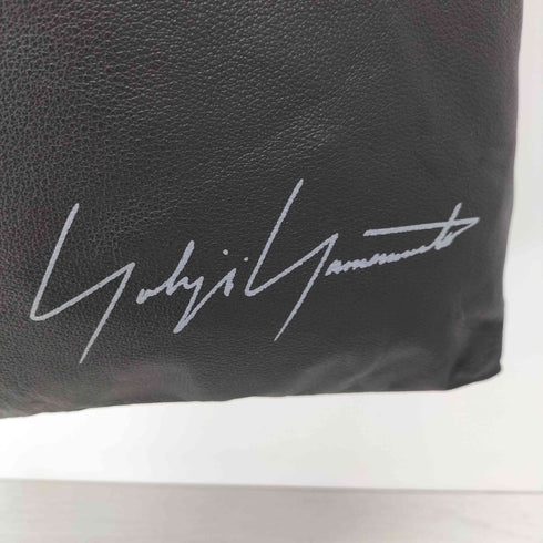 ヨウジヤマモト Yohji Yamamoto シグネチャーロゴカウレザーミニトートバッグ メンズ ONE SIZE