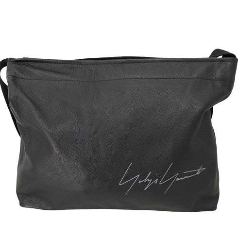 ヨウジヤマモト Yohji Yamamoto シグネチャーロゴカウレザーミニトートバッグ メンズ ONE SIZE