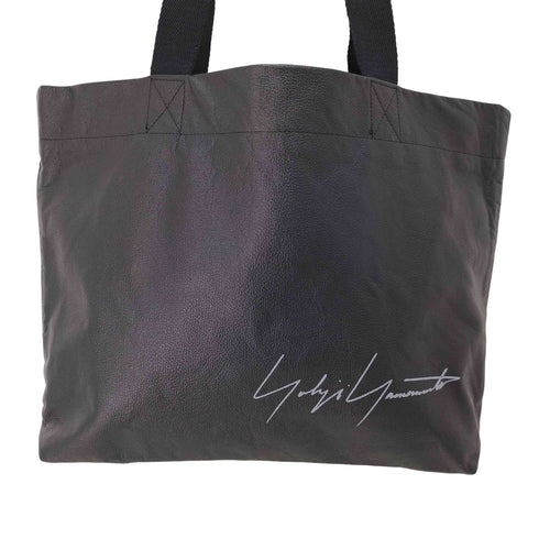 ヨウジヤマモト Yohji Yamamoto シグネチャーロゴカウレザーミニトートバッグ メンズ ONE SIZE