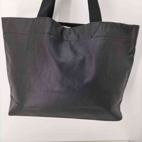 ヨウジヤマモト Yohji Yamamoto シグネチャーロゴカウレザーミニトートバッグ メンズ ONE SIZE