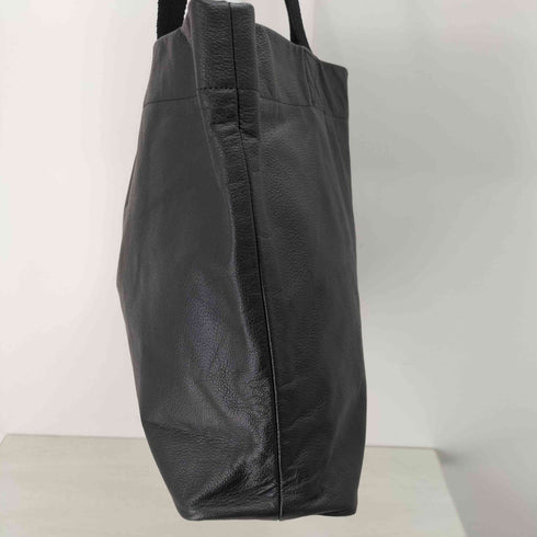 ヨウジヤマモト Yohji Yamamoto シグネチャーロゴカウレザーミニトートバッグ メンズ ONE SIZE
