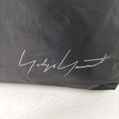 ヨウジヤマモト Yohji Yamamoto シグネチャーロゴカウレザーミニトートバッグ メンズ ONE SIZE