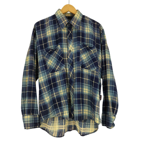 The Antique Boutique コットン リネン タータンチェック L/S シャツ メンズ import:L