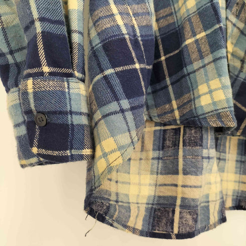 The Antique Boutique コットン リネン タータンチェック L/S シャツ メンズ import:L