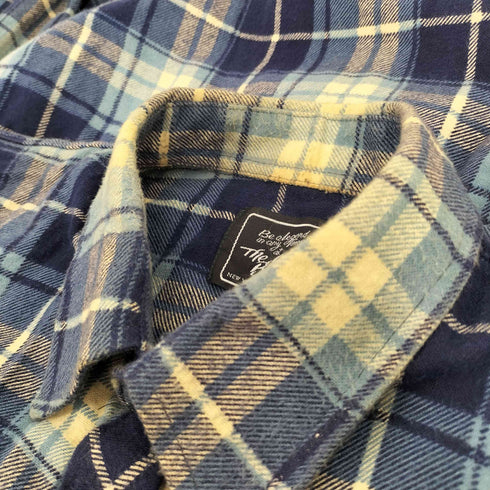 The Antique Boutique コットン リネン タータンチェック L/S シャツ メンズ import:L