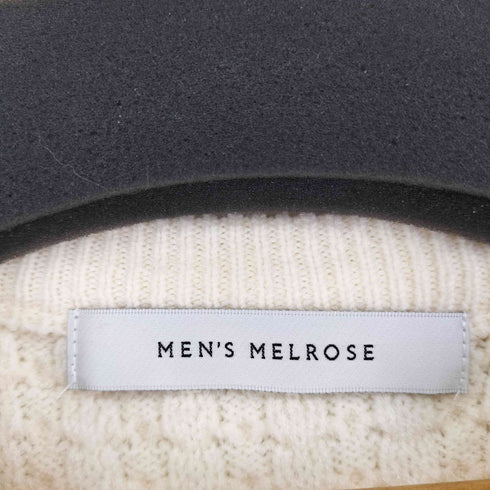 メンズメルローズ MENS MELROSE 立体ワッフルVネックニット メンズ 3