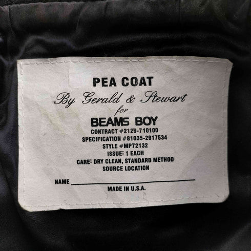 ビームスボーイ BEAMS BOY USA製 Pコート レディース